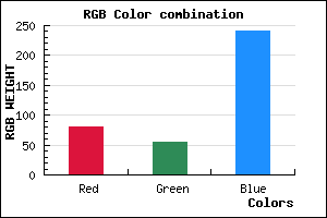 rgb background color #5036F1 mixer