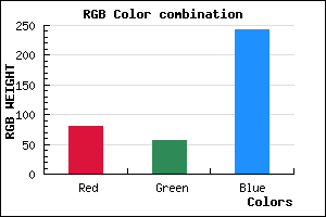 rgb background color #5039F3 mixer