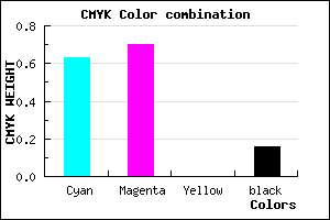 #5041D7 color CMYK mixer
