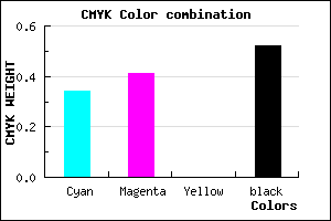 #50487A color CMYK mixer