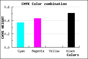 #50487E color CMYK mixer