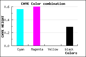 #5048B6 color CMYK mixer