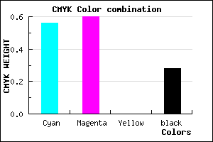 #5049B7 color CMYK mixer