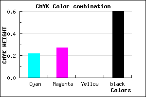 #504B67 color CMYK mixer