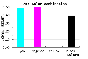 #504E9C color CMYK mixer