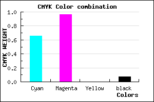 #5009EE color CMYK mixer