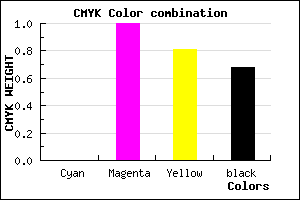 #51000F color CMYK mixer