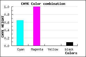 #5100E8 color CMYK mixer
