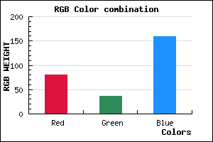 rgb background color #51259F mixer