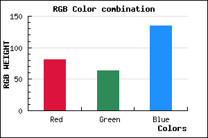 rgb background color #513F87 mixer