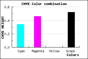 #51437B color CMYK mixer