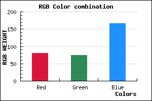 rgb background color #514AA6 mixer