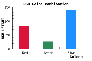 rgb background color #521A8C mixer
