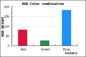 rgb background color #521BB7 mixer