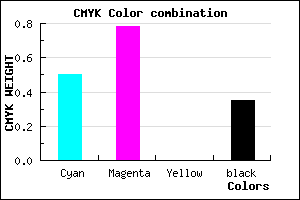 #5224A5 color CMYK mixer