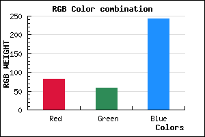 rgb background color #523AF2 mixer