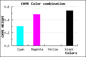 #523D75 color CMYK mixer