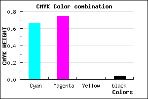 #523EF4 color CMYK mixer