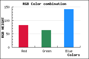 rgb background color #523F8D mixer