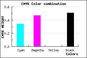 #52427C color CMYK mixer