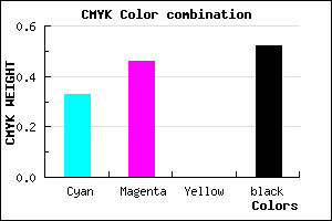 #52437B color CMYK mixer