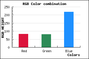 rgb background color #5251DB mixer