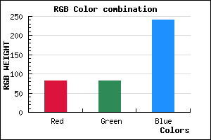 rgb background color #5252F0 mixer