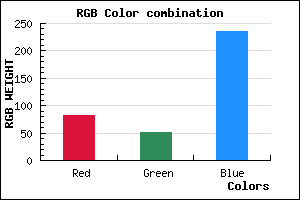 rgb background color #5333EC mixer