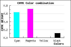 #5342E2 color CMYK mixer