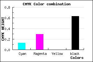 #53435F color CMYK mixer
