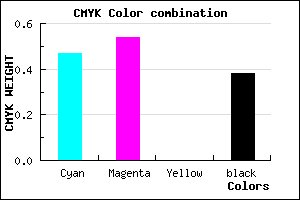 #53489D color CMYK mixer