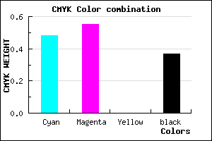#5348A0 color CMYK mixer