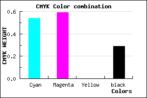 #534AB6 color CMYK mixer