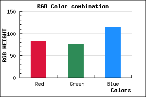 rgb background color #534C72 mixer