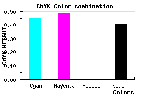 #534C96 color CMYK mixer