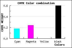 #534D65 color CMYK mixer