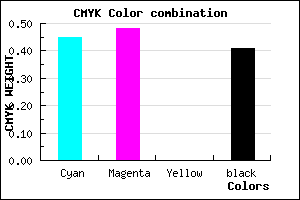 #534E96 color CMYK mixer