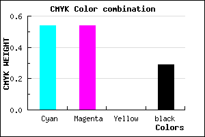 #5353B5 color CMYK mixer