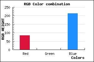 rgb background color #5400D5 mixer