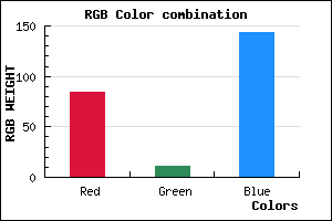 rgb background color #540B8F mixer