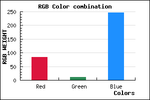 rgb background color #540BF6 mixer