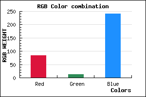 rgb background color #540CF1 mixer