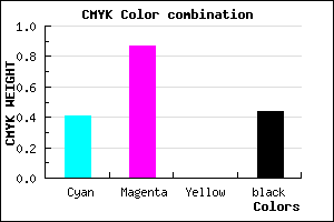 #54128E color CMYK mixer