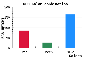 rgb background color #541AA4 mixer