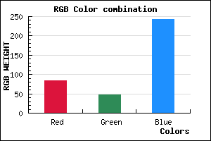 rgb background color #542FF3 mixer