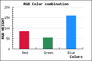 rgb background color #54369F mixer