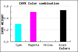 #543C78 color CMYK mixer