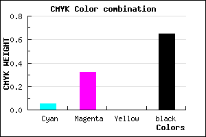#543C58 color CMYK mixer