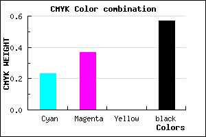 #54456D color CMYK mixer