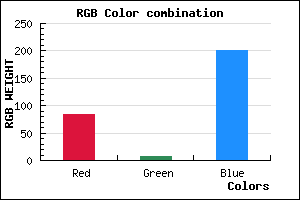 rgb background color #5407C9 mixer